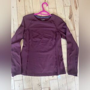 Baleaf Women's Maroon Long Sleeve Top